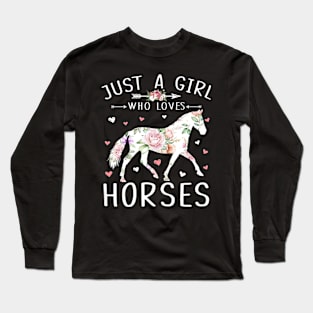 Horse Riding Lover Women Long Sleeve T-Shirt